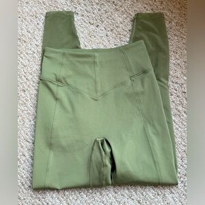 LE ORE Olive Green High-Waisted Leggings Size XS